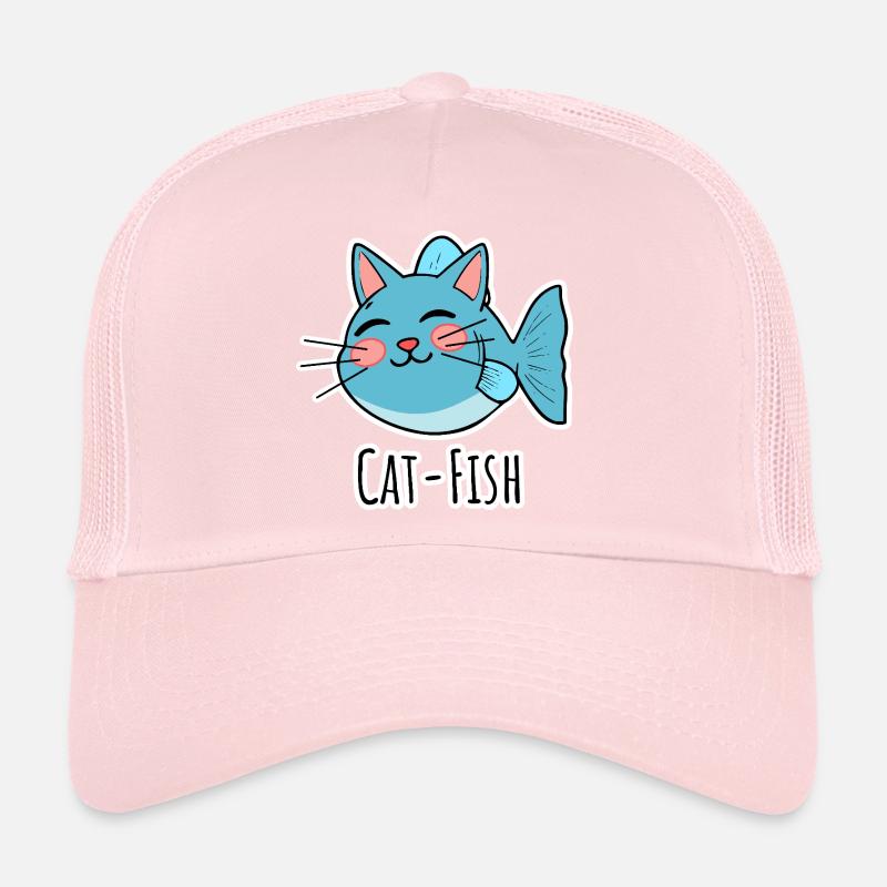 Poisson-chat - mi-chat, mi-poisson ou un poisson-chat ! Casquette trucker 