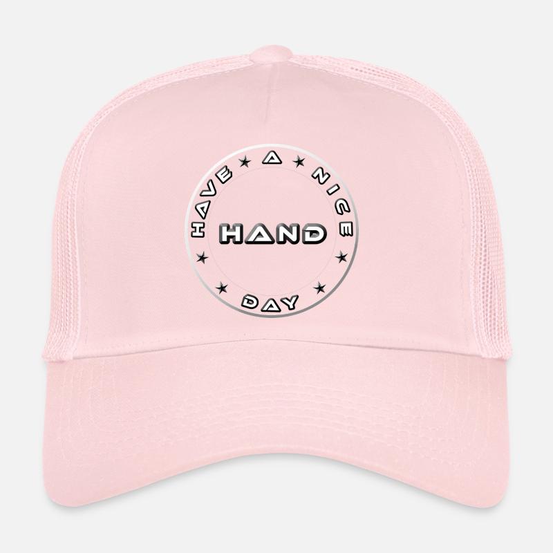 Have a Nice Day Metallic Hand Emblem Trucker Cap