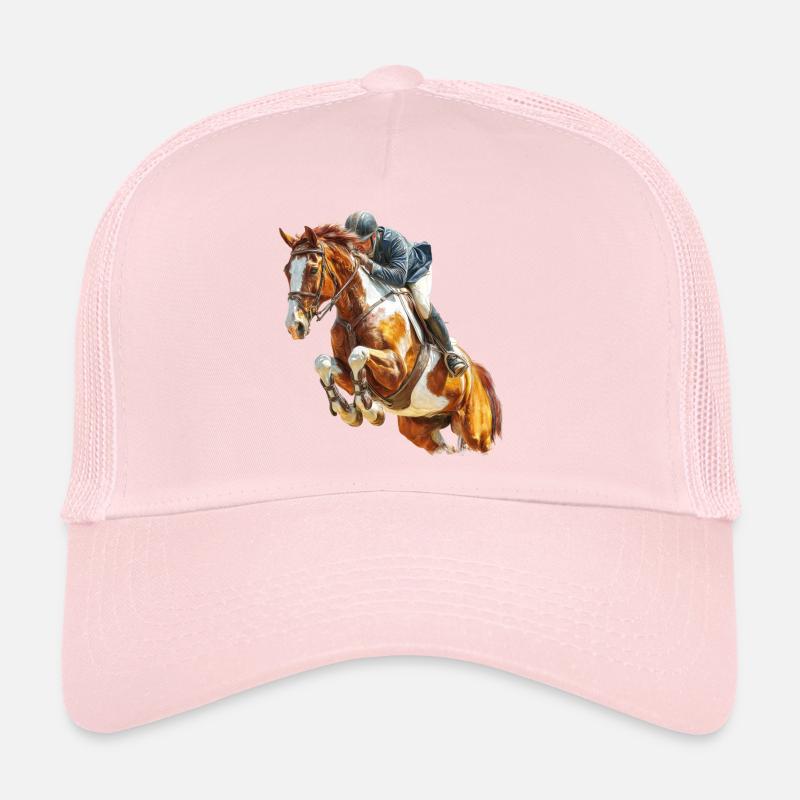 Galloping rider in leap Trucker Cap