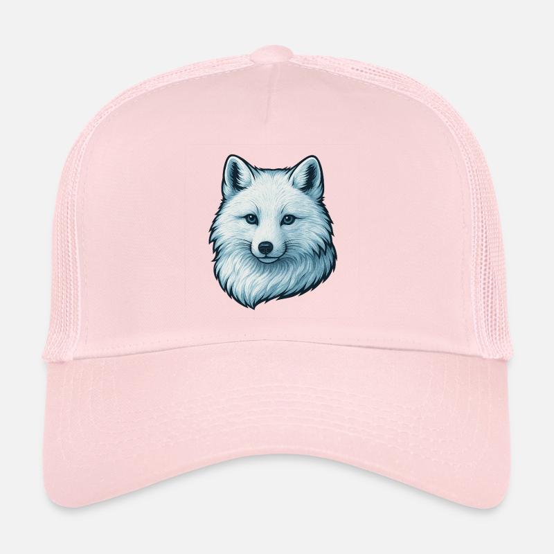 Blue wolf face illustration Trucker Cap