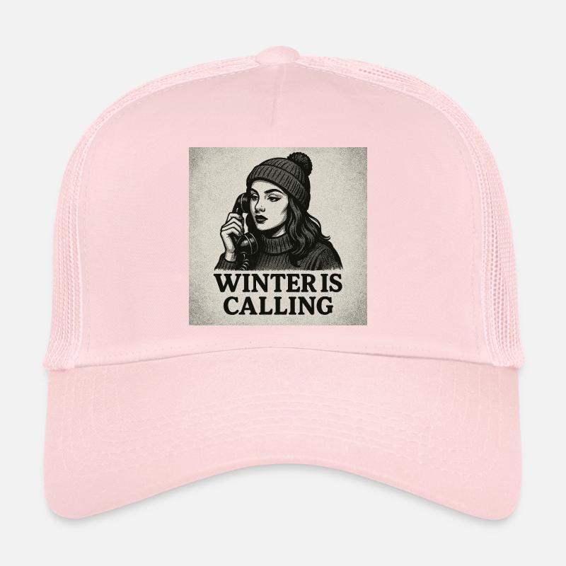 Winter is calling - Trucker Cap - Hellrosa