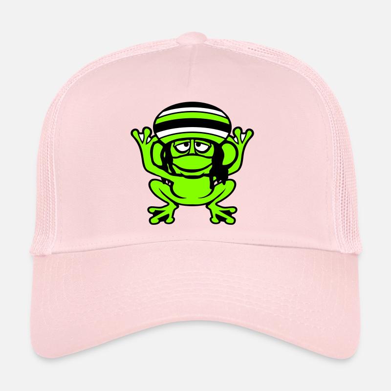 Frog Reggae Music Rasta Hair Hat Jamaica Fun Trucker Cap