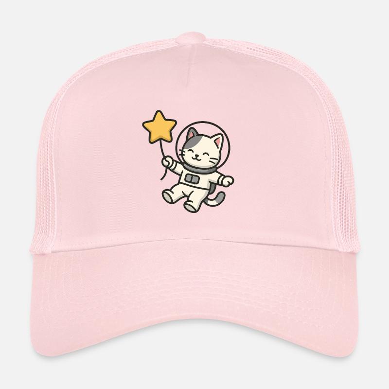 Chat astro mignon avec ballon étoile Casquette trucker