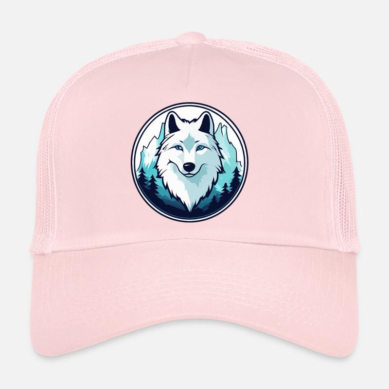 Arctic Wolf (Head) Trucker Cap