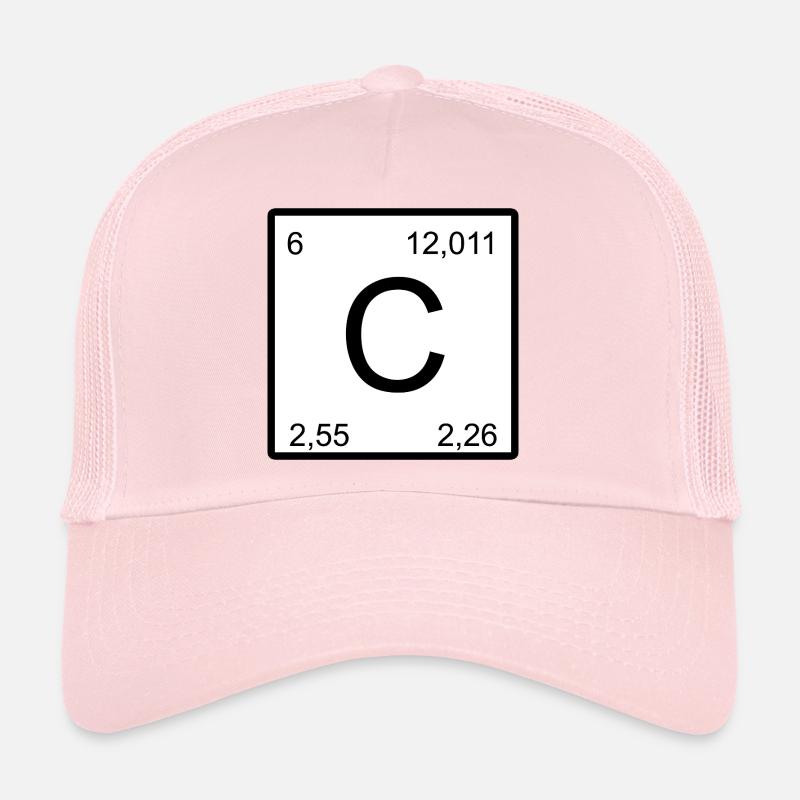 Symbole carbone C Casquette trucker 