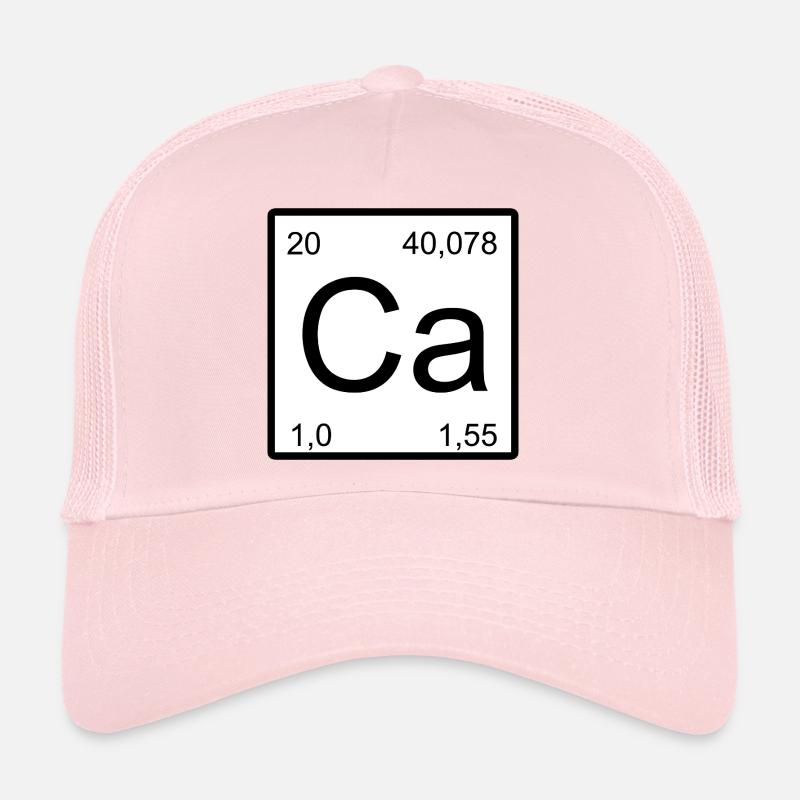 Calcium Symbol Graphic Trucker Cap