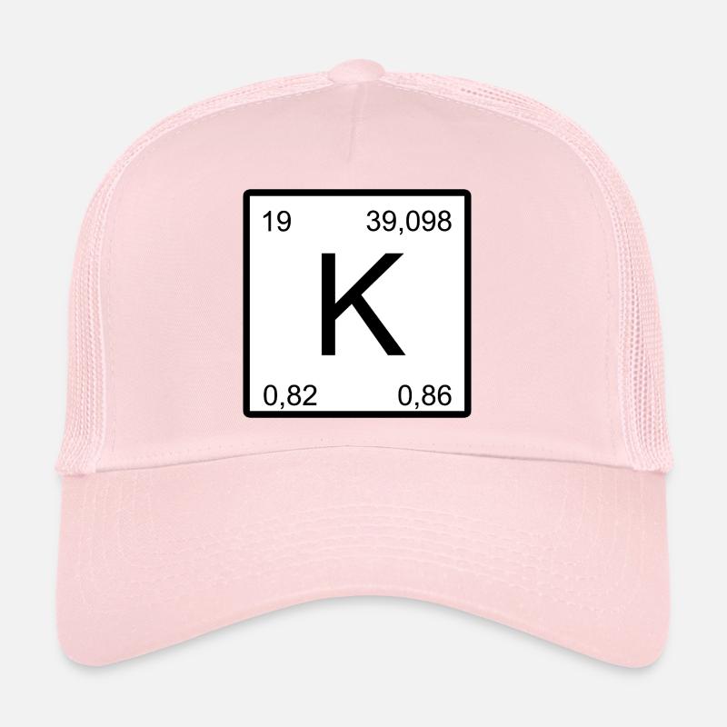 Potassium K Element Minimal Chemistry Trucker Cap