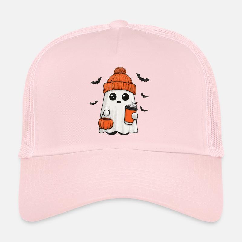 fantôme mignon pour Halloween Casquette trucker 