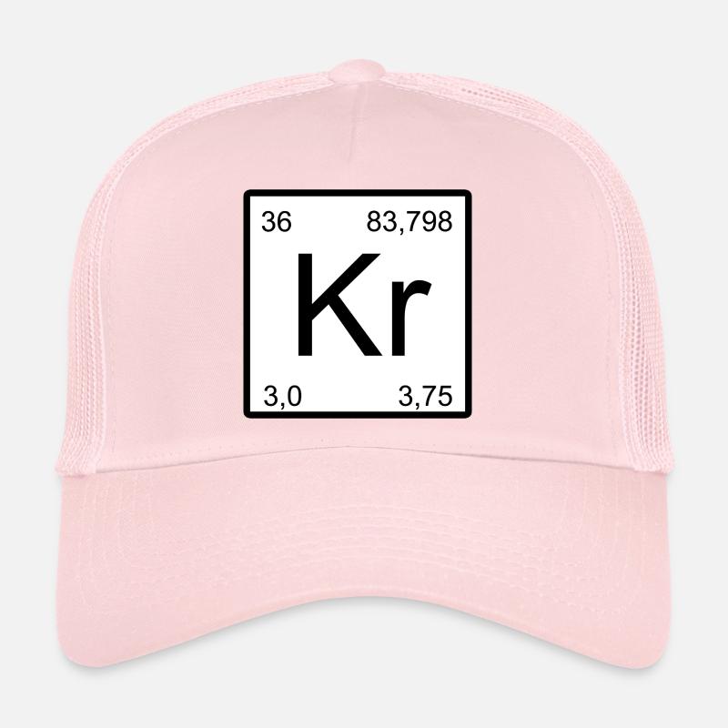 Krypton Kr Symbol Print Trucker Cap