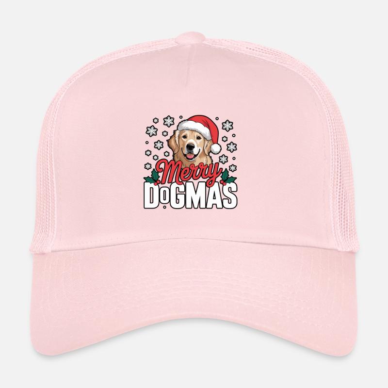 Joyeux Dogmes Chien avec Père Noël Casquette trucker 