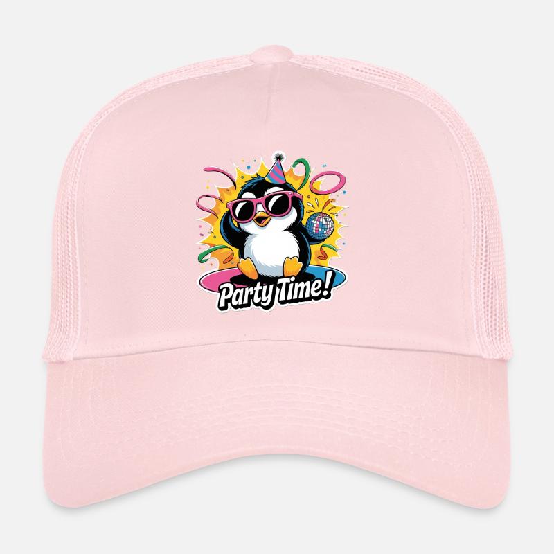 PartyPenguin - Trucker Cap - pale pink