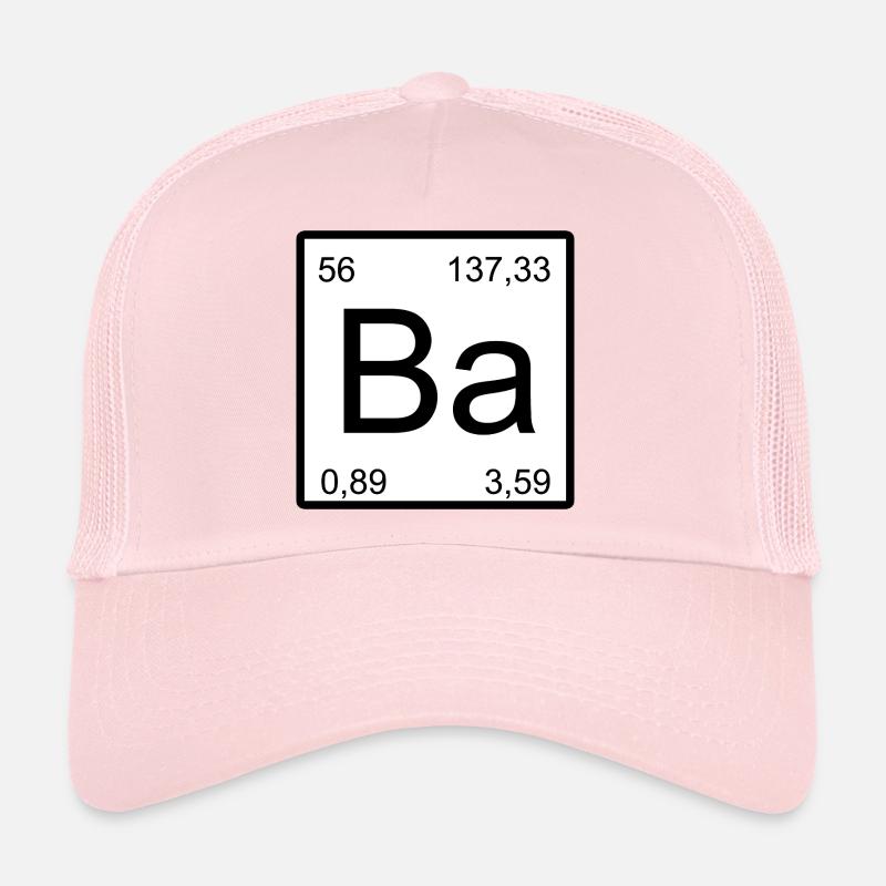 Ba Barium Element Style Design Trucker Cap