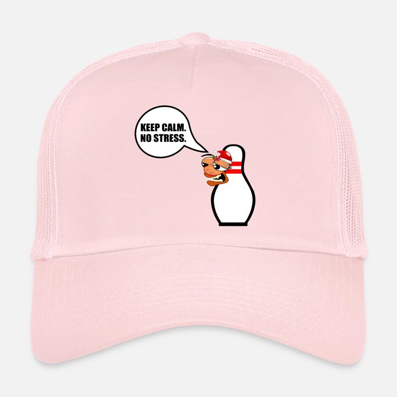 FUNNY CHRISTMAS BOWLING KEEP CALM Trucker Cap