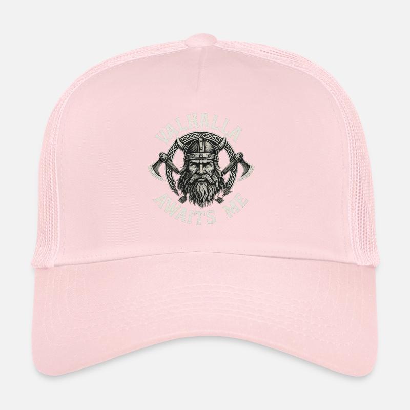 Valhalla m’attend Viking Odin Thor guerrier Casquette trucker 