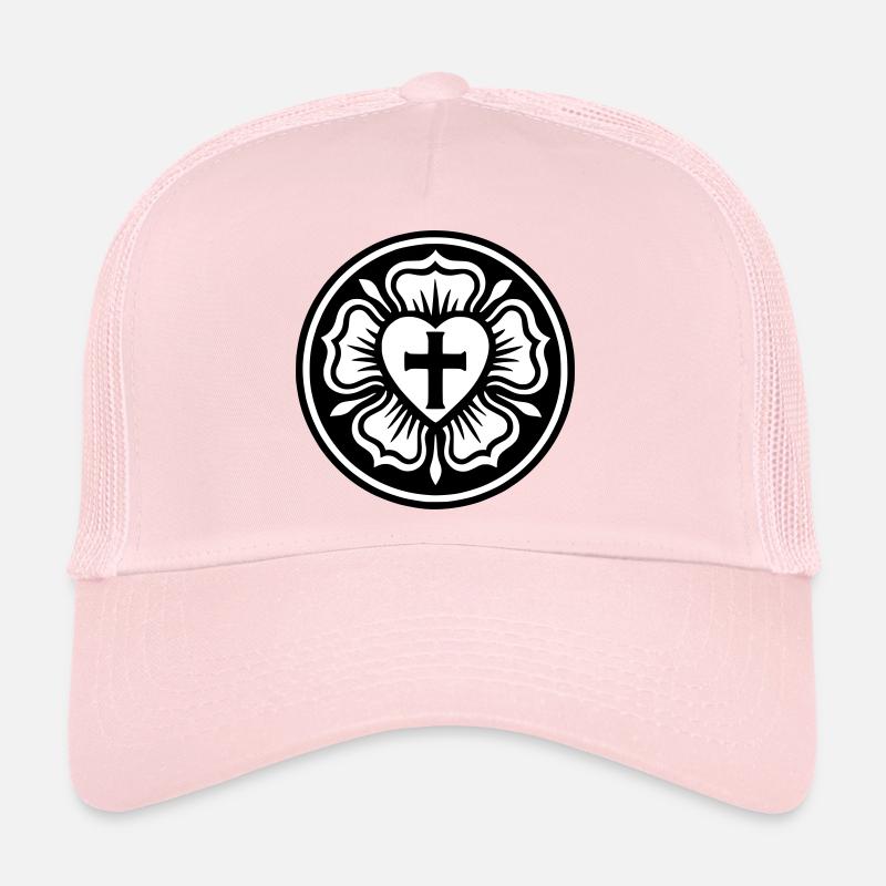 Rose luthérienne Casquette trucker 