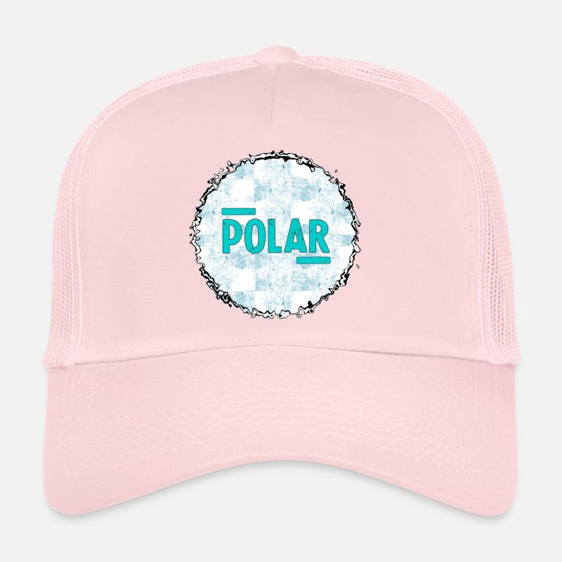 Polar Block Pattern Trucker Cap