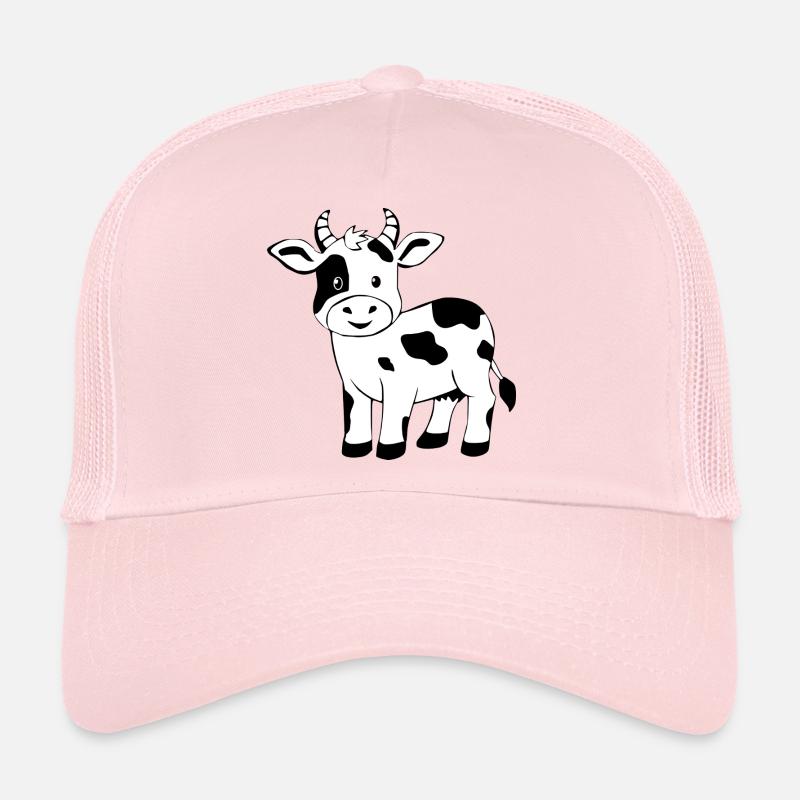 Vache Noire Fermière Cadeau Noire Casquette trucker 