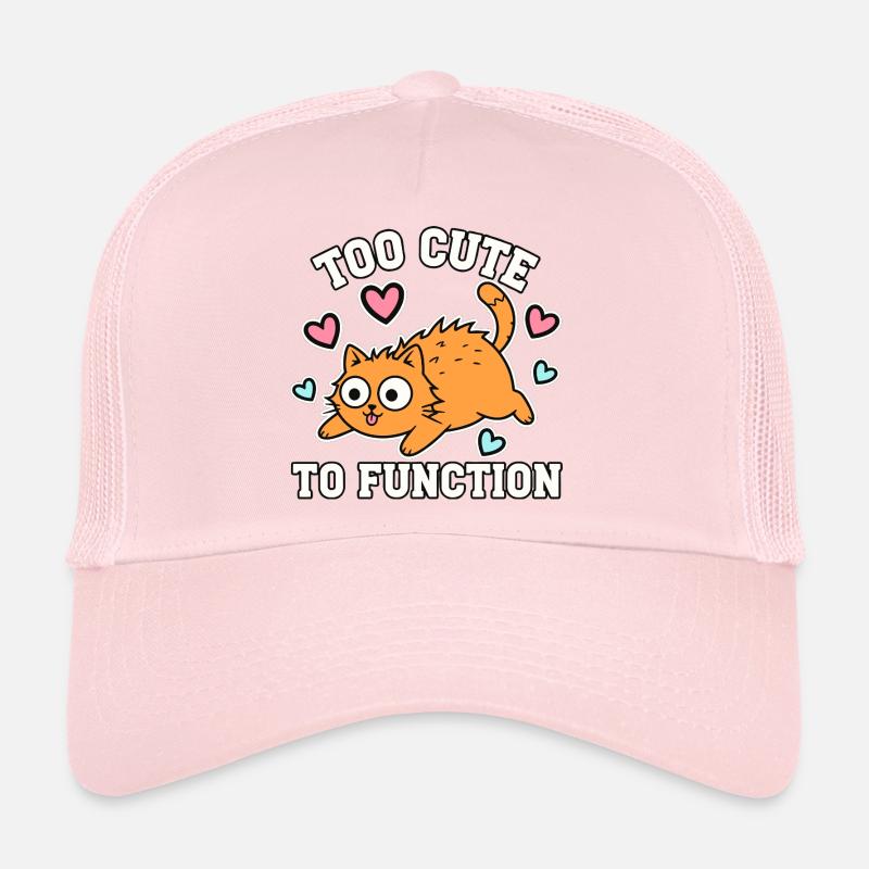 Too Cute To Function Niedliche Katze Zu Süss Trucker Cap