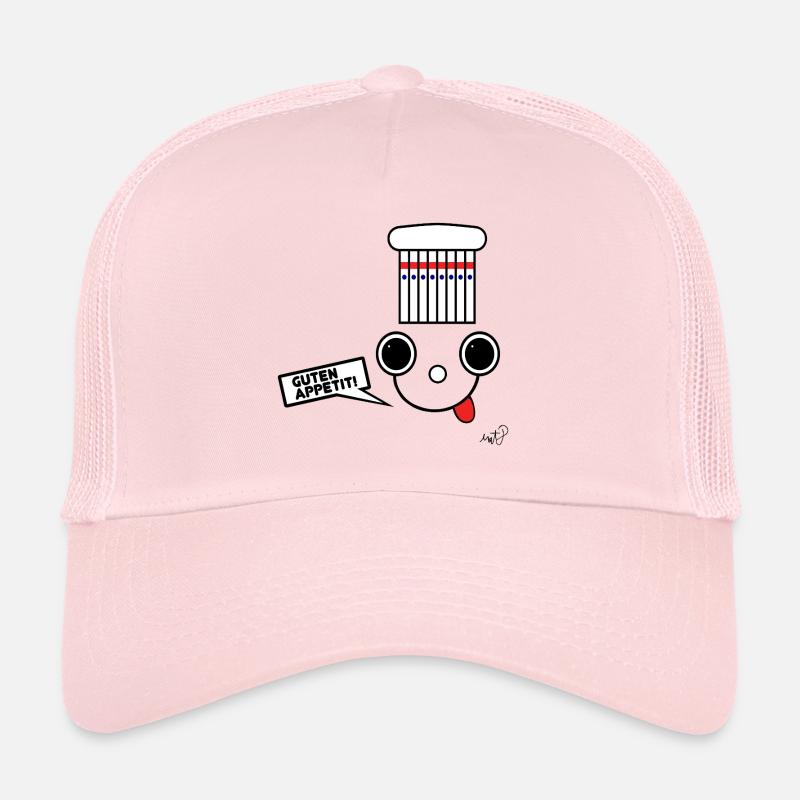 Koppie mit Kochmütze - Trucker Cap - Hellrosa