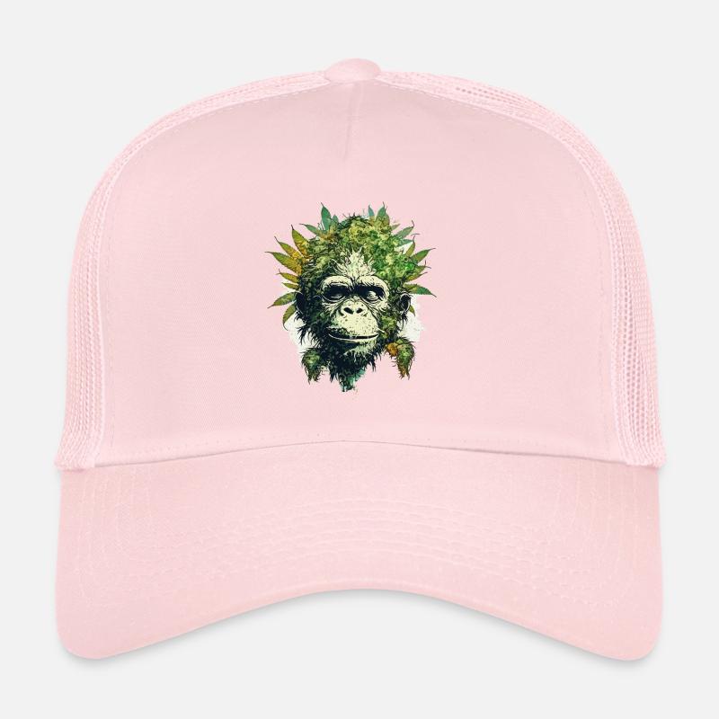 Leaf monkey portrait - natural forest motif Trucker Cap
