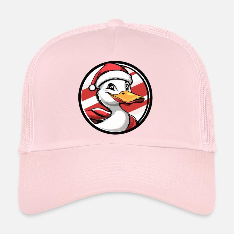 Weihnachtsente mit Santa Hut Trucker Cap