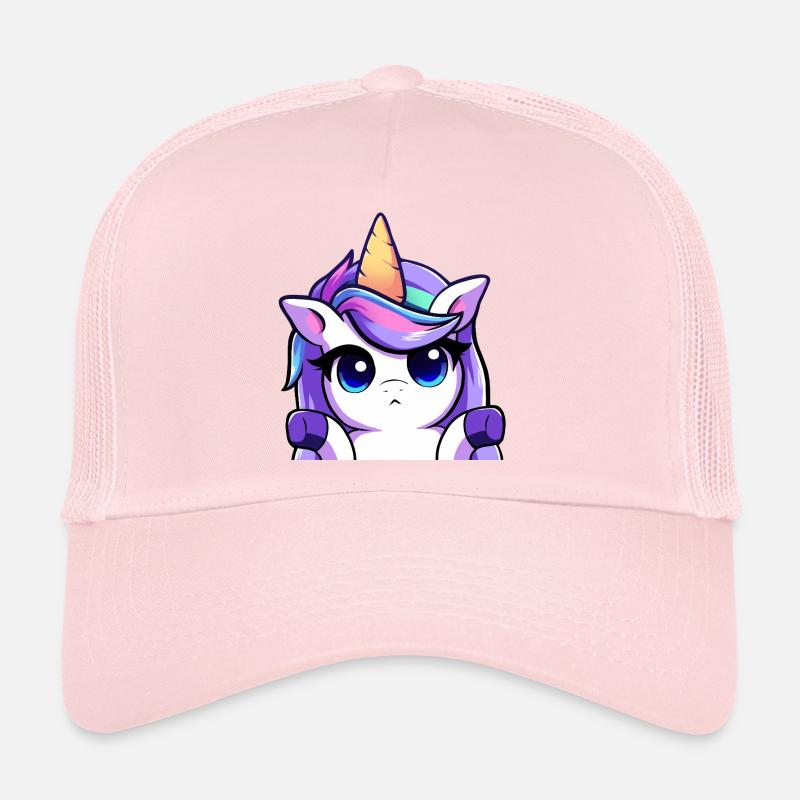 Lya Einhorn Schulterzuckend - Trucker Cap - Hellrosa