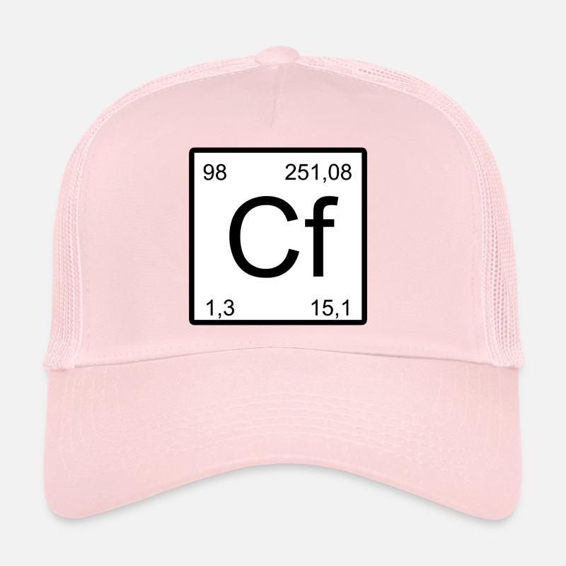 Californium Cf-Element Block Design Trucker Cap