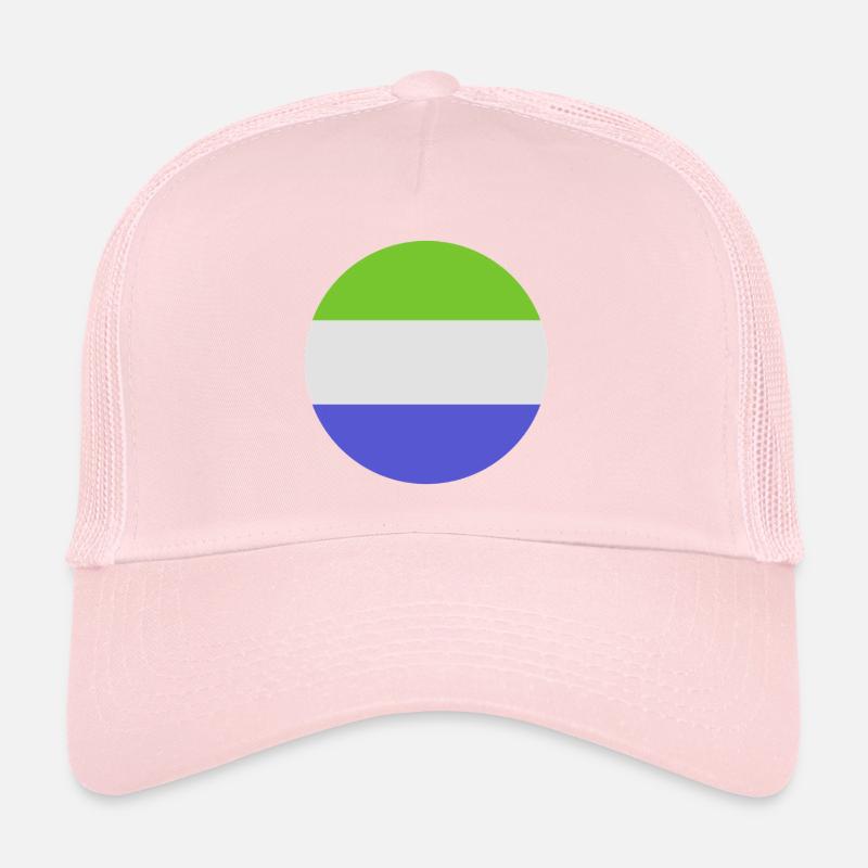 Sierra Leone round flag Trucker Cap