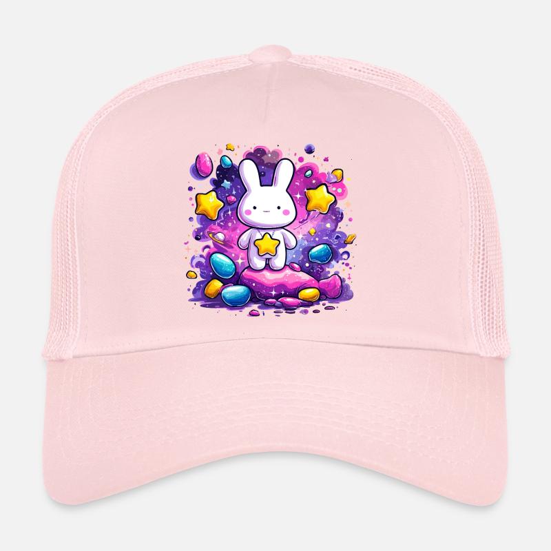 Étoiles de Kawaii Space Bunny Casquette trucker 