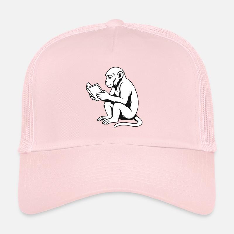 Monkey Minded - Casquette trucker  - rose pâle