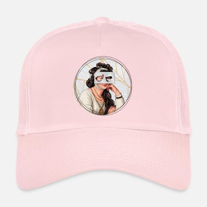Illustration // Blick durch Medikamente - Trucker Cap - Hellrosa