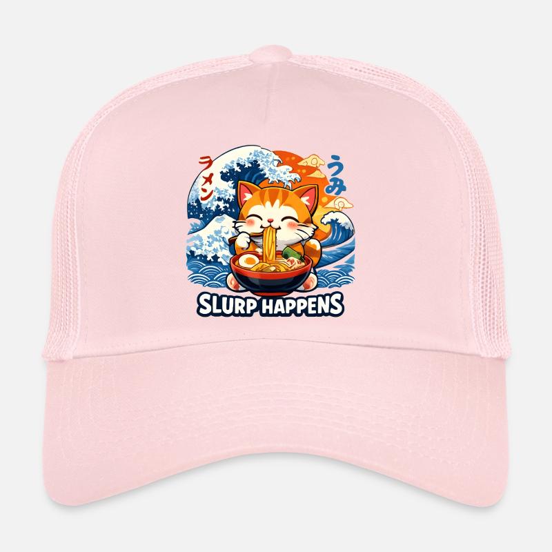 Schlürfen passiert: Kawaii Katzen-Ramen Trucker Cap