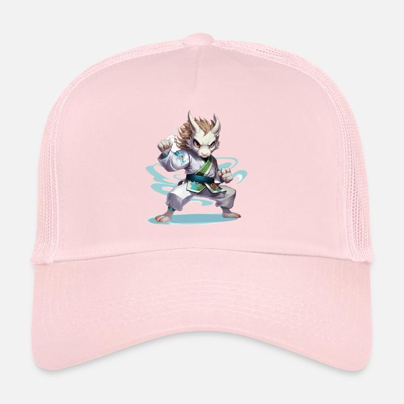 Fighting hamster in gi Trucker Cap