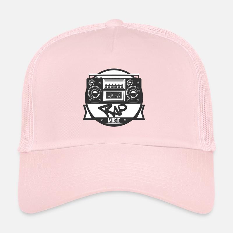 Jukebox Rap Logo Ghetto Blaster Trucker Cap