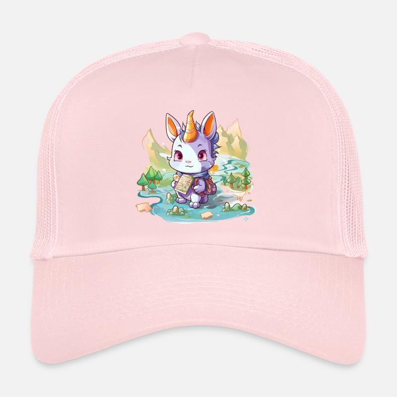 Wandering Unicorn Bunny with Map Trucker Cap