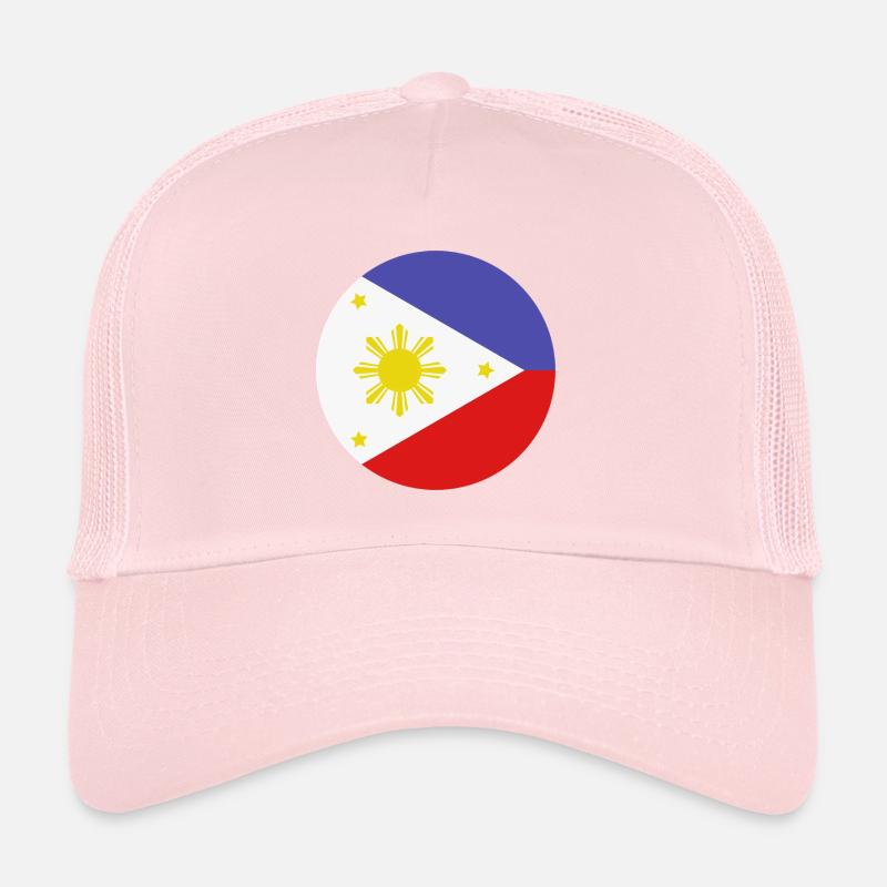 Drapeau rond philippin Casquette trucker 
