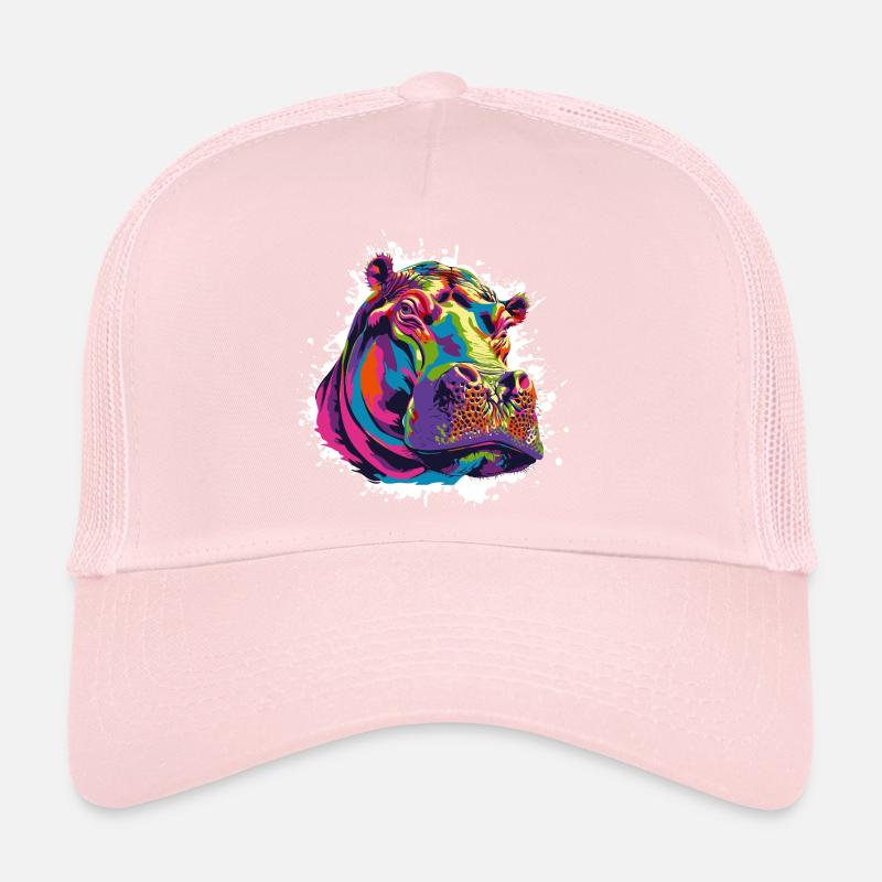 Hippo Art Comic Casquette trucker 