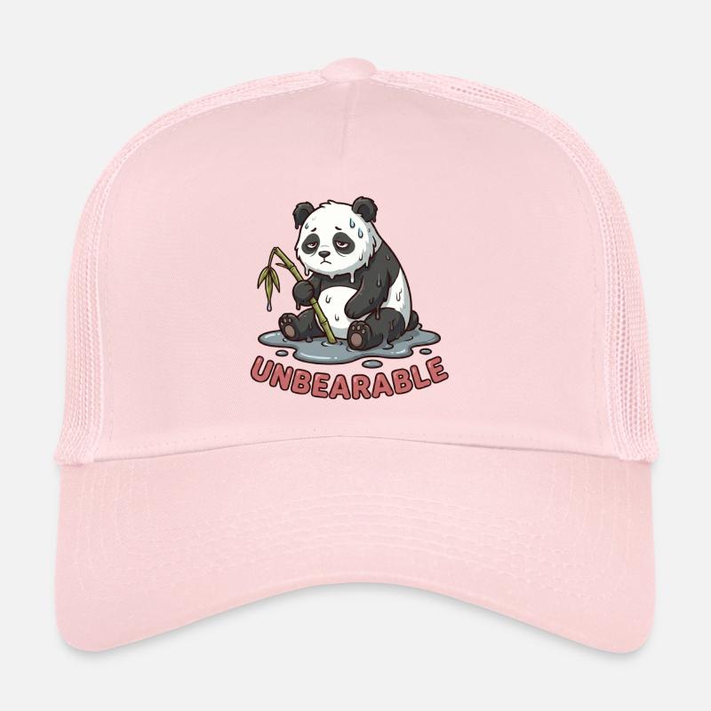 Life is Unbearable - Funny Panda Meme Trucker Cap