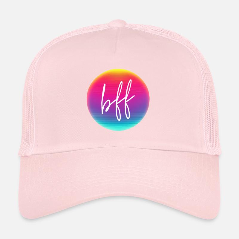 BFF ! Cercle néon personnalisable Casquette trucker 