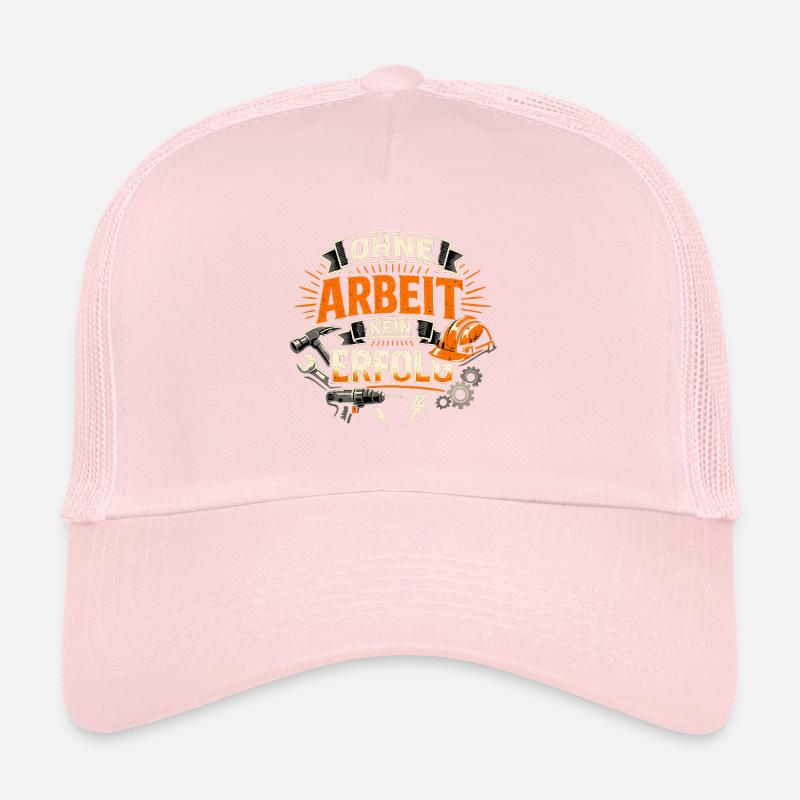 No success without work - Trucker Cap - pale pink