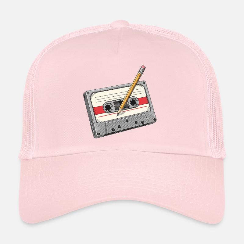 Cassette analogique avec crayon Casquette trucker 