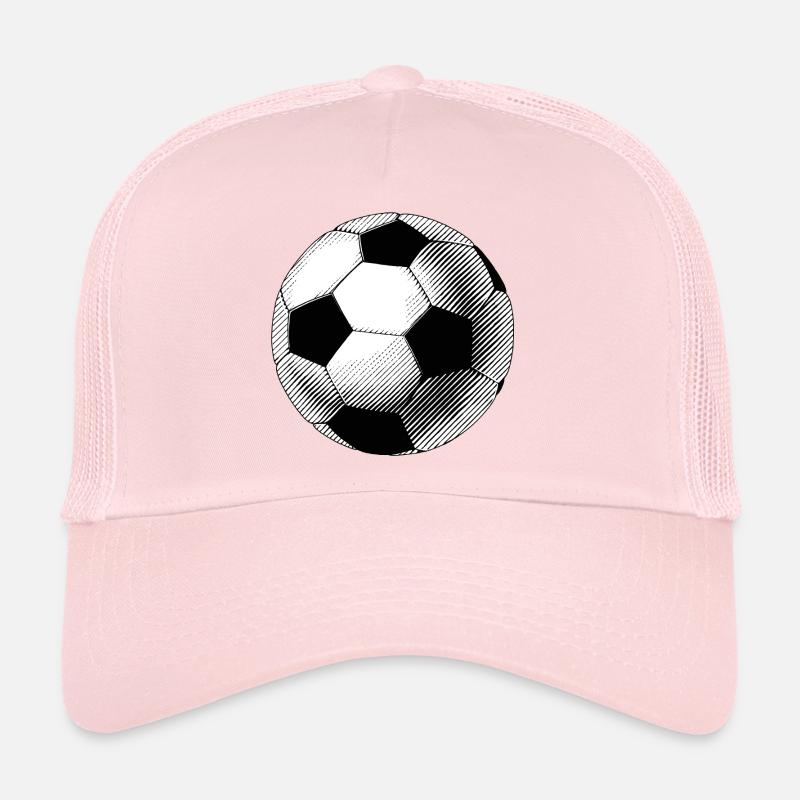 Black and White Sketch Balloon - Trucker Cap - pale pink