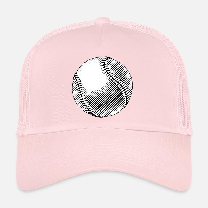 Balle Baseball Gravée Linéaire Casquette trucker 