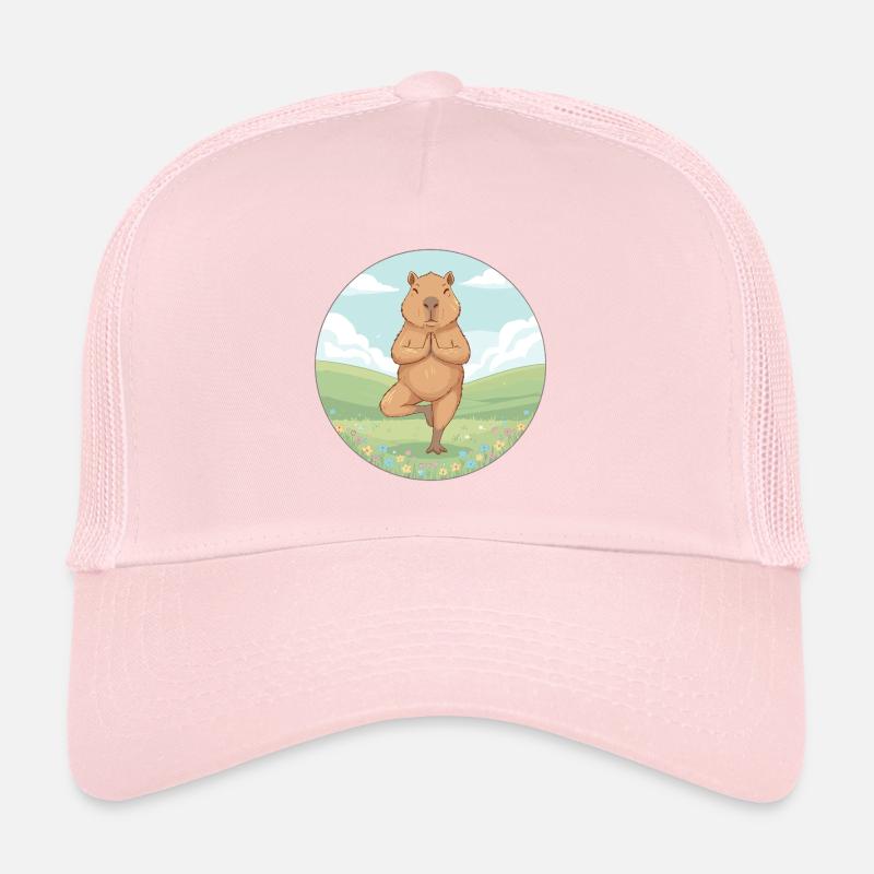 Yoga-Kapybara-Nagetier macht Baumpose Trucker Cap