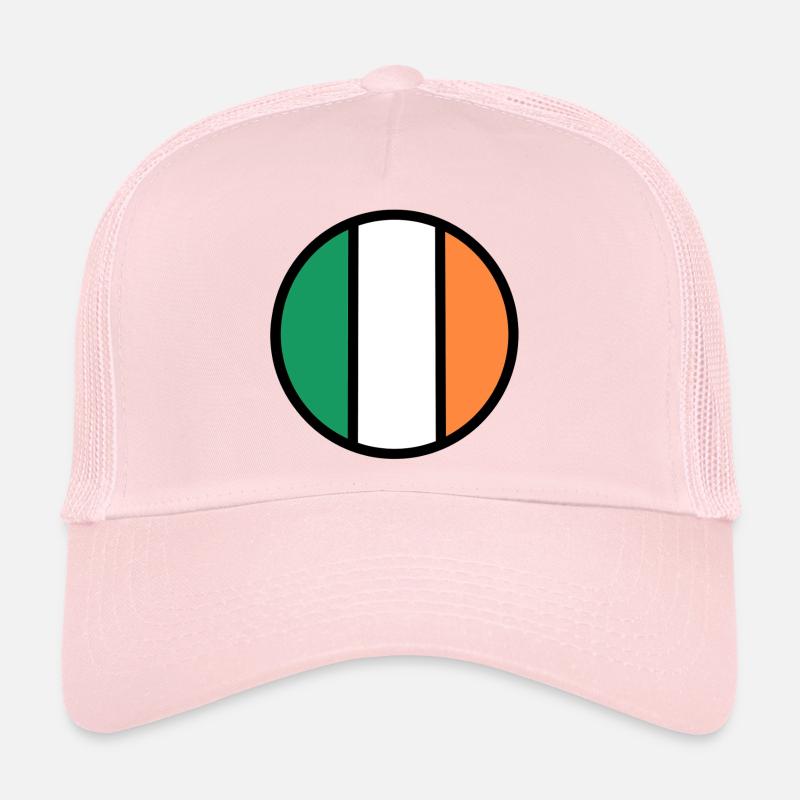 Cercle du drapeau irlandais Casquette trucker 