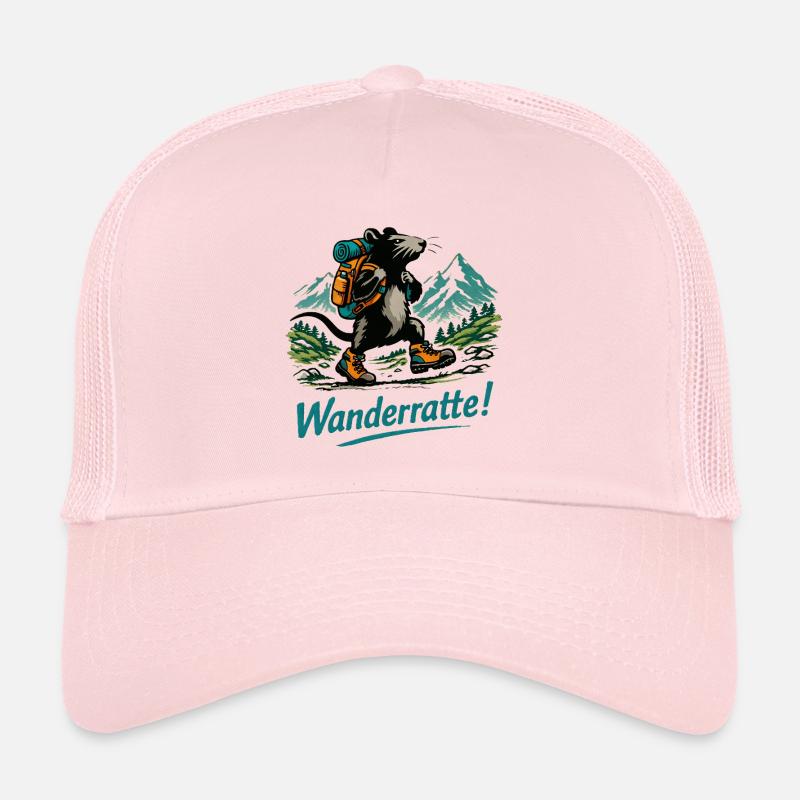 Wanderratte Wanderabenteuer - Trucker Cap - Hellrosa
