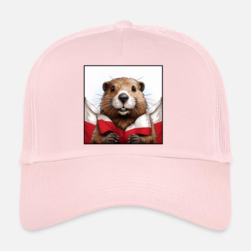 Drapeau de la Pologne du Beaver Casquette trucker 