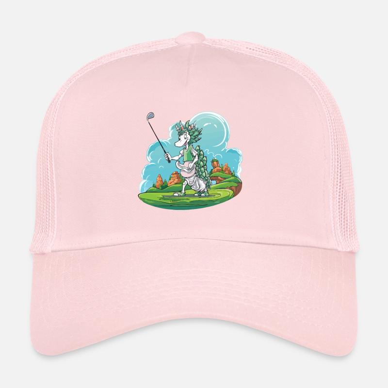 Golfeurs Dragon sur un parcours de golf vert Casquette trucker 