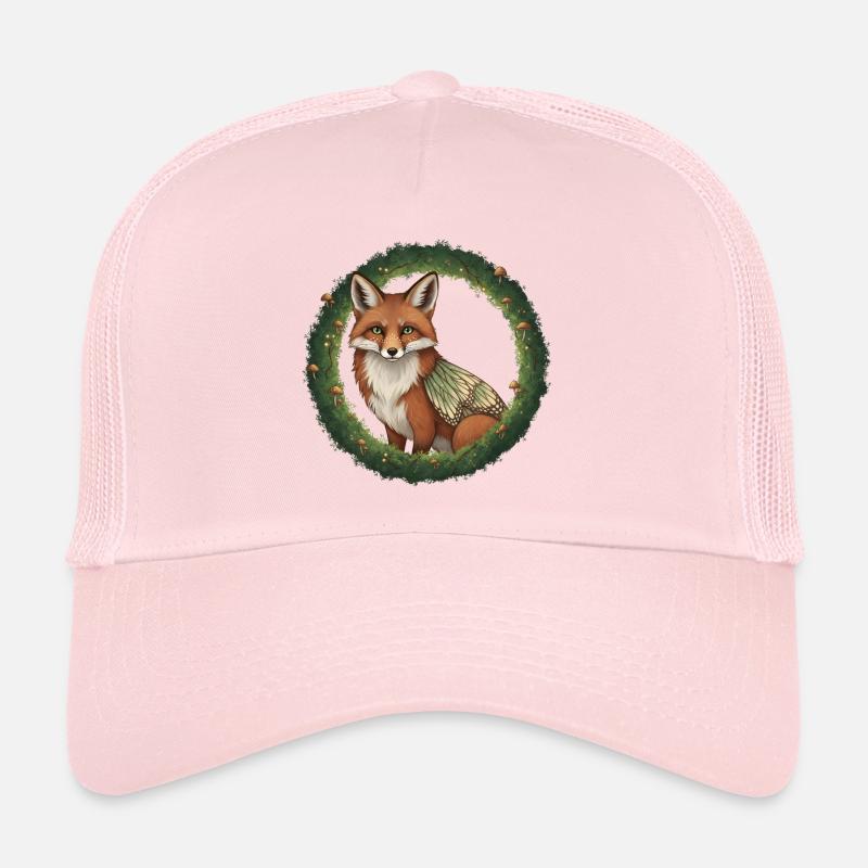Illustration de couronnes de la forêt de renards Casquette trucker 