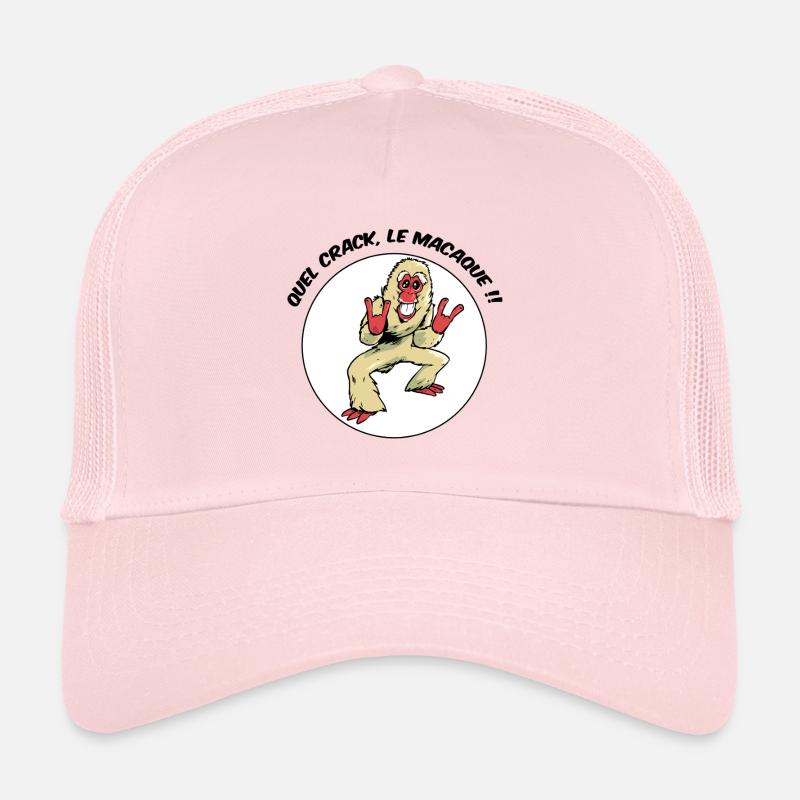 Quel crack, le macaque ! Casquette trucker 